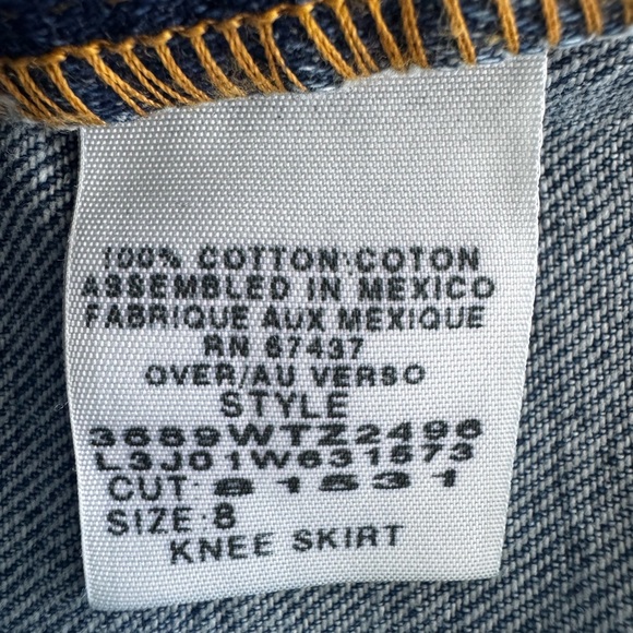 ✨Polo Ralph Lauren Classic Denim Knee Skirt Size 8✨ - Picture 5 of 5
